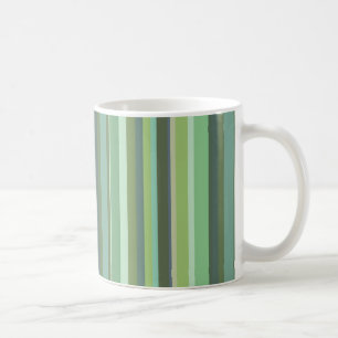 Horizontale Streifen aus Olivengrün Kaffeetasse