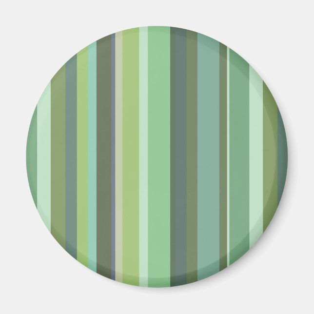Horizontale Streifen aus Olivengrün Magnet (Vorne)