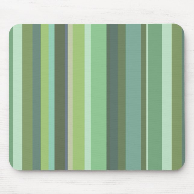 Horizontale Streifen aus Olivengrün Mousepad (Vorne)