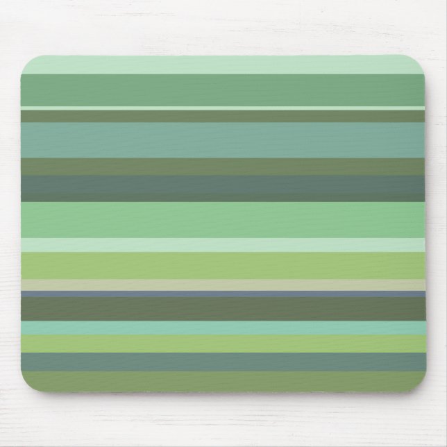 Horizontale Streifen aus Olivengrün Mousepad (Vorne)