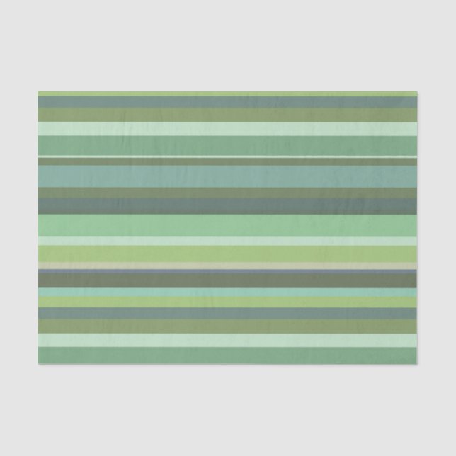 Horizontale Streifen aus Olivengrün Seidenpapier (Vorderseite)