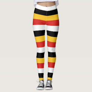Horizontale Streifen der nationalen Flaggenfarben Leggings