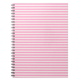 Horizontale Streifen - erblassen Sie - Rosa und Notizblock