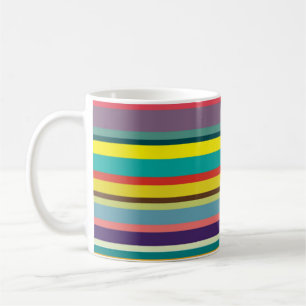 Horizontale Streifen Kaffeetasse