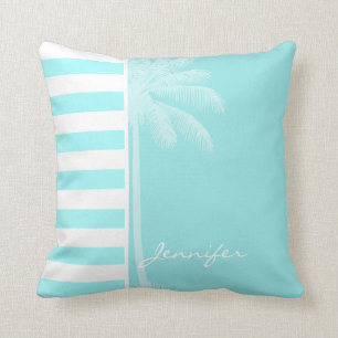 Horizontale Streifen; Palm Kissen