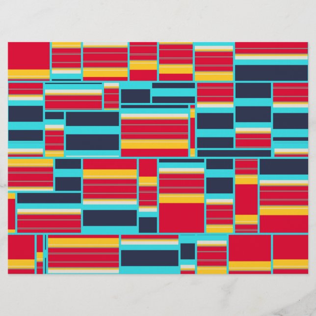 Horizontale und vertikale Streifen Flyer (Vorne)