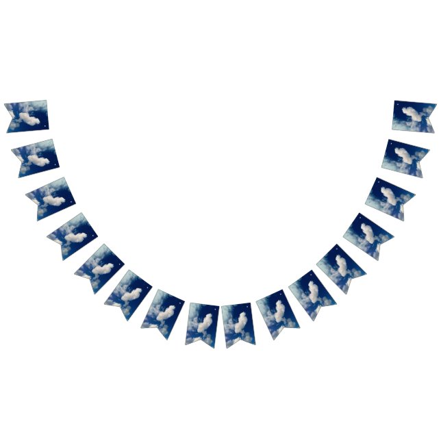 Horizontale Wolke Wimpelkette (Alle)