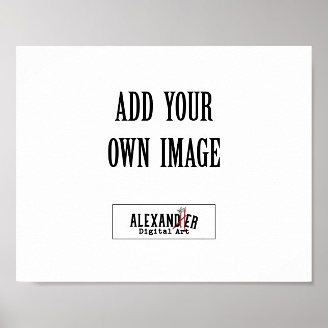 Horizontale Zeichen Poster (Vorne)