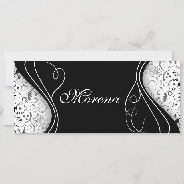 horizontaler 50. Geburtstag Einladung (Vorderseite)