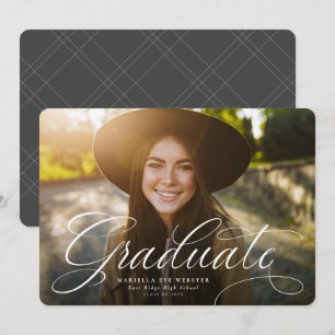 Horizontaler Abschluss mit einfachem Skriptabschlu Ankündigung