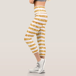 Horizontaler Glitzer Boho Popular Collection Capri Leggings