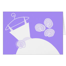 Horizontaler Hochzeitsgown-Lila Text