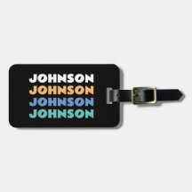 Horizontaler Personalisierter Familienname