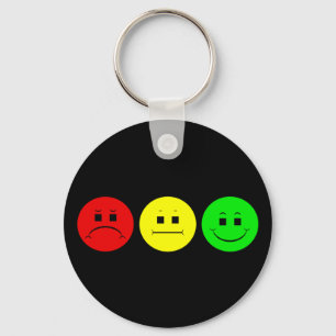 Horizontaler schwermütiger Stoplight Schlüsselanhänger