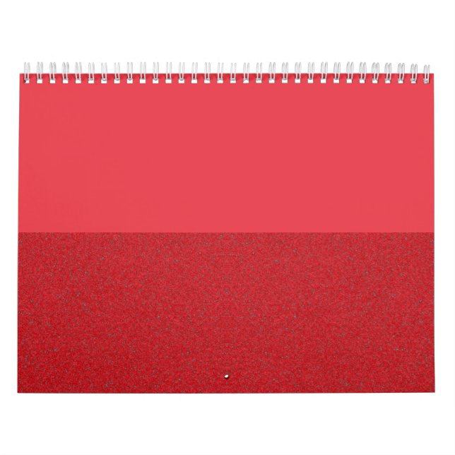 Horizontaler Split Tomato Red Wall Kalender - Cust (Titelbild)