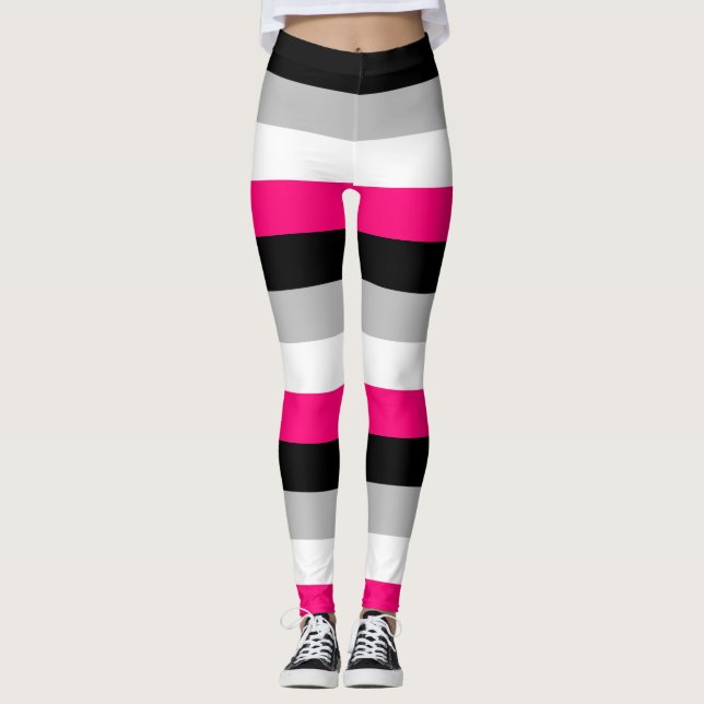 Horizontaler Streifen des Gynephilia-Pride-Feldes Leggings (Vorderseite)