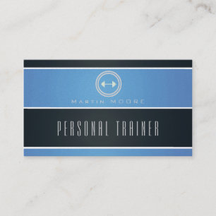 Horizontaler Streifenbandhimmel und dunkelblau Visitenkarte