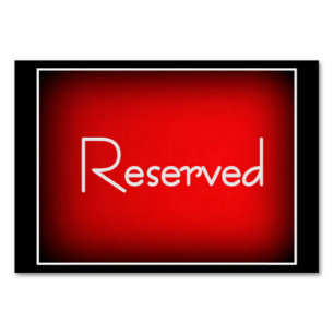 Horizontales 3,5" x 5" Tablecard aufgehoben, Tischnummer