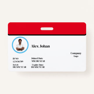 Horizontales Abzeichen Ausweis