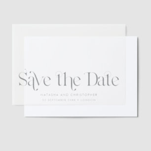 Horizontales Art Deco Save the Date Overlay