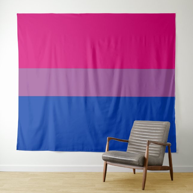 Horizontales Flag für Bisexual-Stolz Wandteppich (Beispiel (Horizontal))