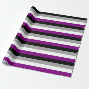 Horizontales Flag für den asexuellen Stolz Geschenkpapier