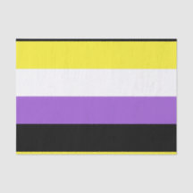 Horizontales Flag für nichtbinäre Pride