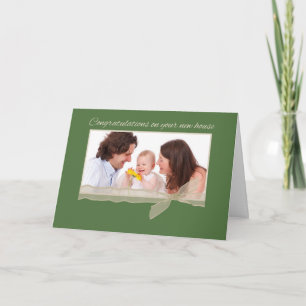 Horizontales Foto Herzlichen Glückwunsch zu New Zu Karte