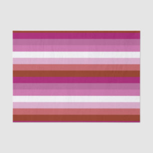 Horizontales Lesben-Pride-Flag Seidenpapier