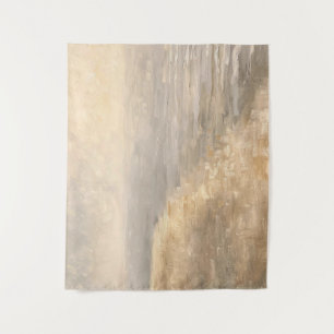 Horizontales neutrales Abstraktes Minimalistisches Wandteppich