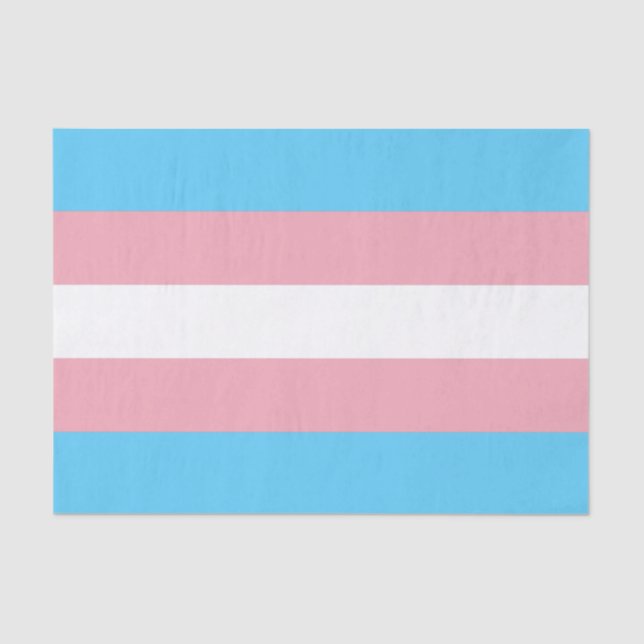Horizontales Transgender-Pricing-Flag Seidenpapier (Vorderseite)