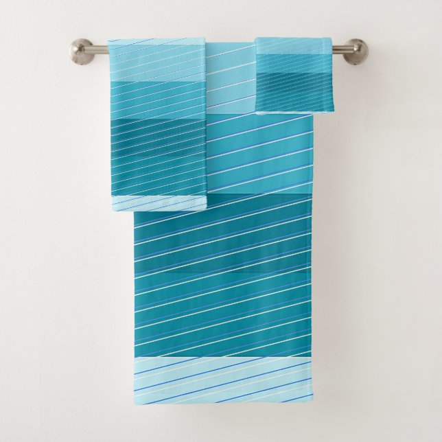 Horizontalfarbton Badhandtuch Set (Insitu)