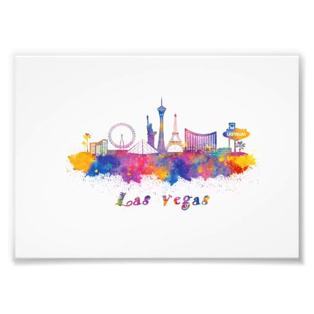 horizonte las vegas acuarela fotodruck (Vorne)