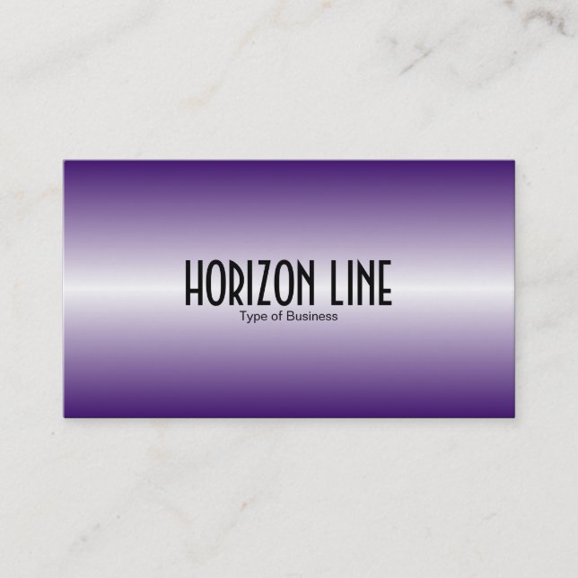 Horizontlinie - Lila Visitenkarte (Vorderseite)