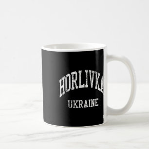 Horlivka Ukraine Retro 70er College-Sportstil  Kaffeetasse