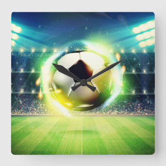 horloge foot quadratische wanduhr