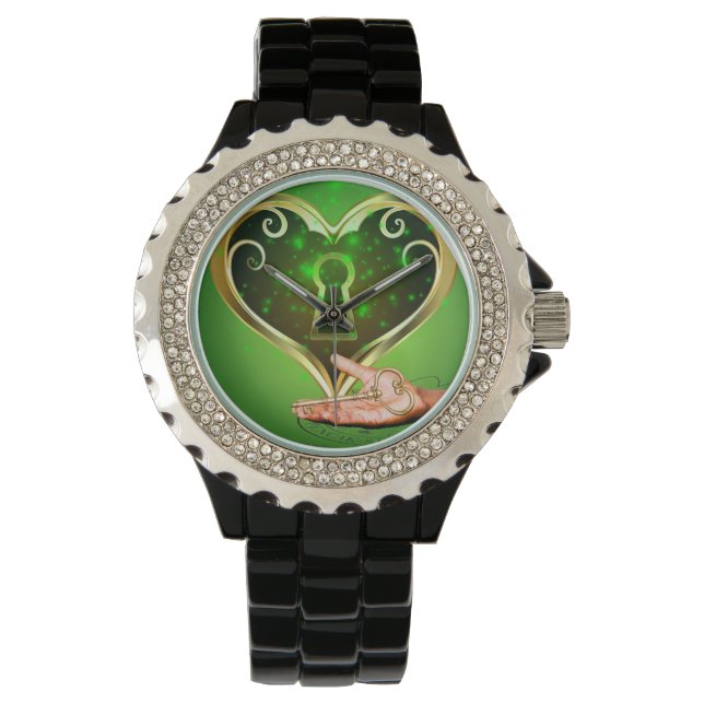 Horloge met hart armbanduhr (Vorderseite)