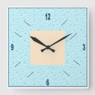 Horloge murale en acrylique, Carrée NATURE Quadratische Wanduhr