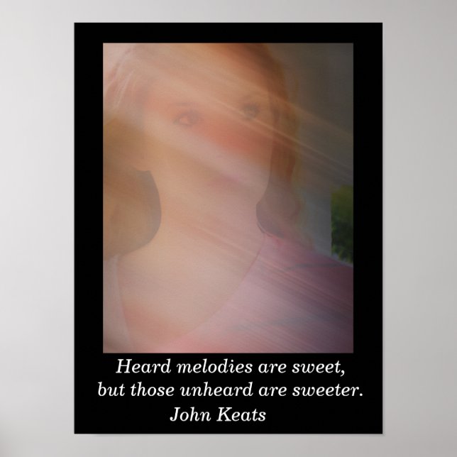 Hörmelodien - John Keats - Kunstdruck Poster (Vorne)