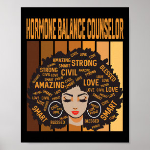 Hormon Lance Berater Black History Month Stolz Poster