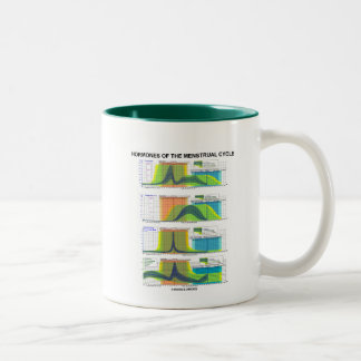 Hormone des Menstruationszyklus (Menstruation) Zweifarbige Tasse