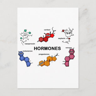 Hormone Postkarte
