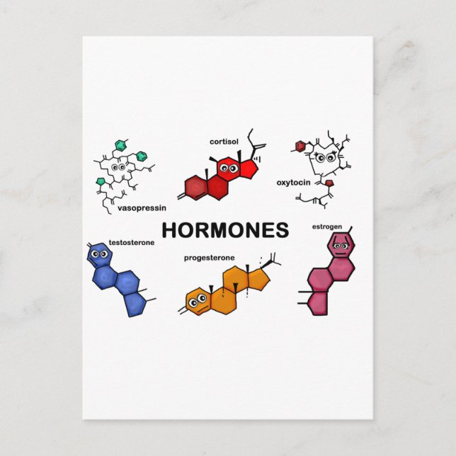 Hormone Postkarte (Vorderseite)