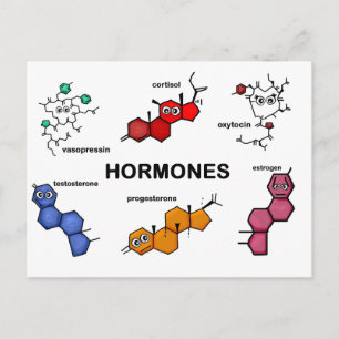 Hormone Postkarte
