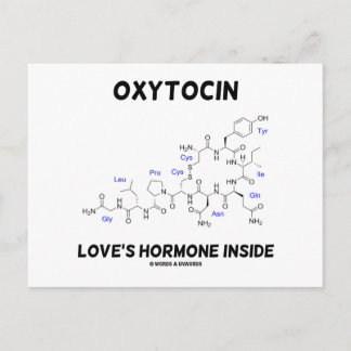Hormoninside der Oxytocin-Liebe (Chemie) Postkarte