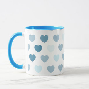 Hörmuster in Blau, Tasse