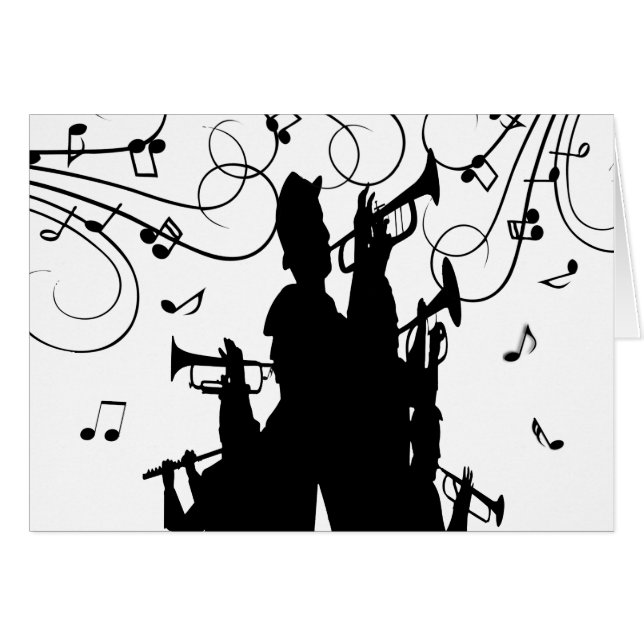 Horn-Abschnitt-Trompete-Jazz-Musik (Vorderseite (Horizontal))