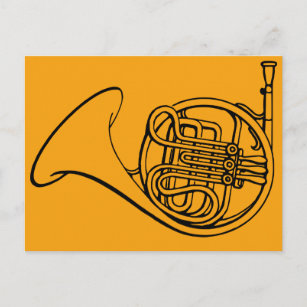 Horn-Blasmusik Postkarte