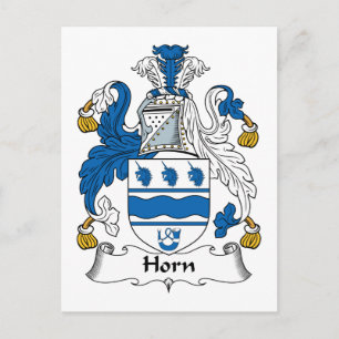 Horn-Familienwappen Postkarte