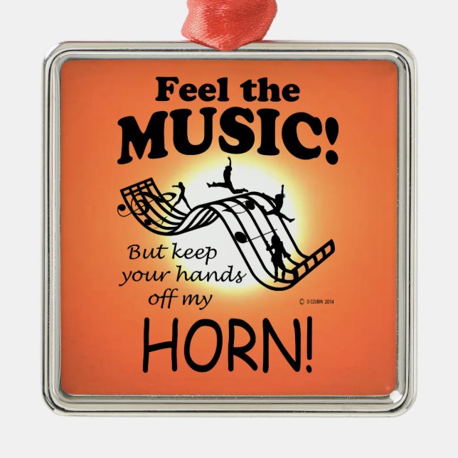 Horn Feel Ornament Aus Metall (Vorne)